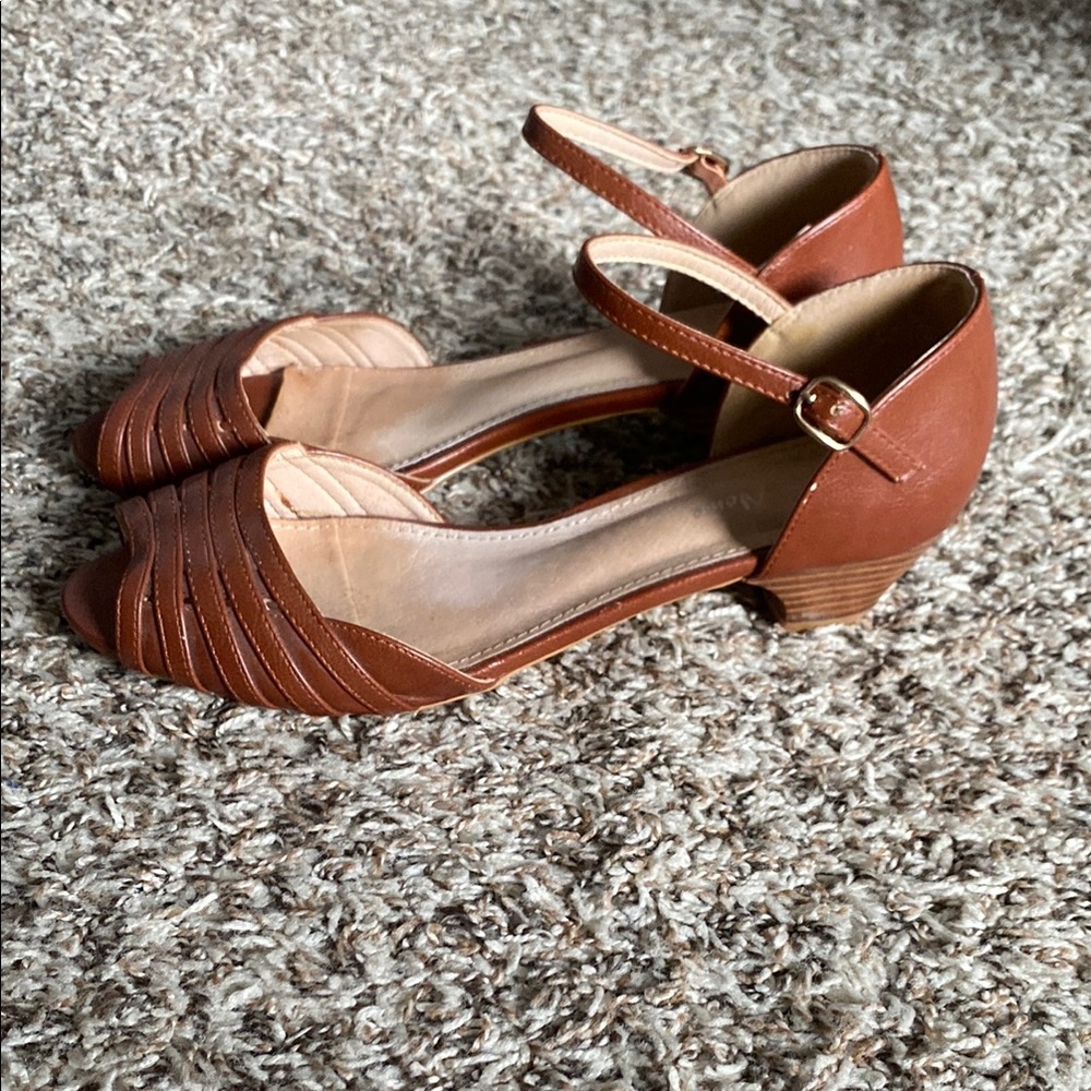 Brown Leather Heels